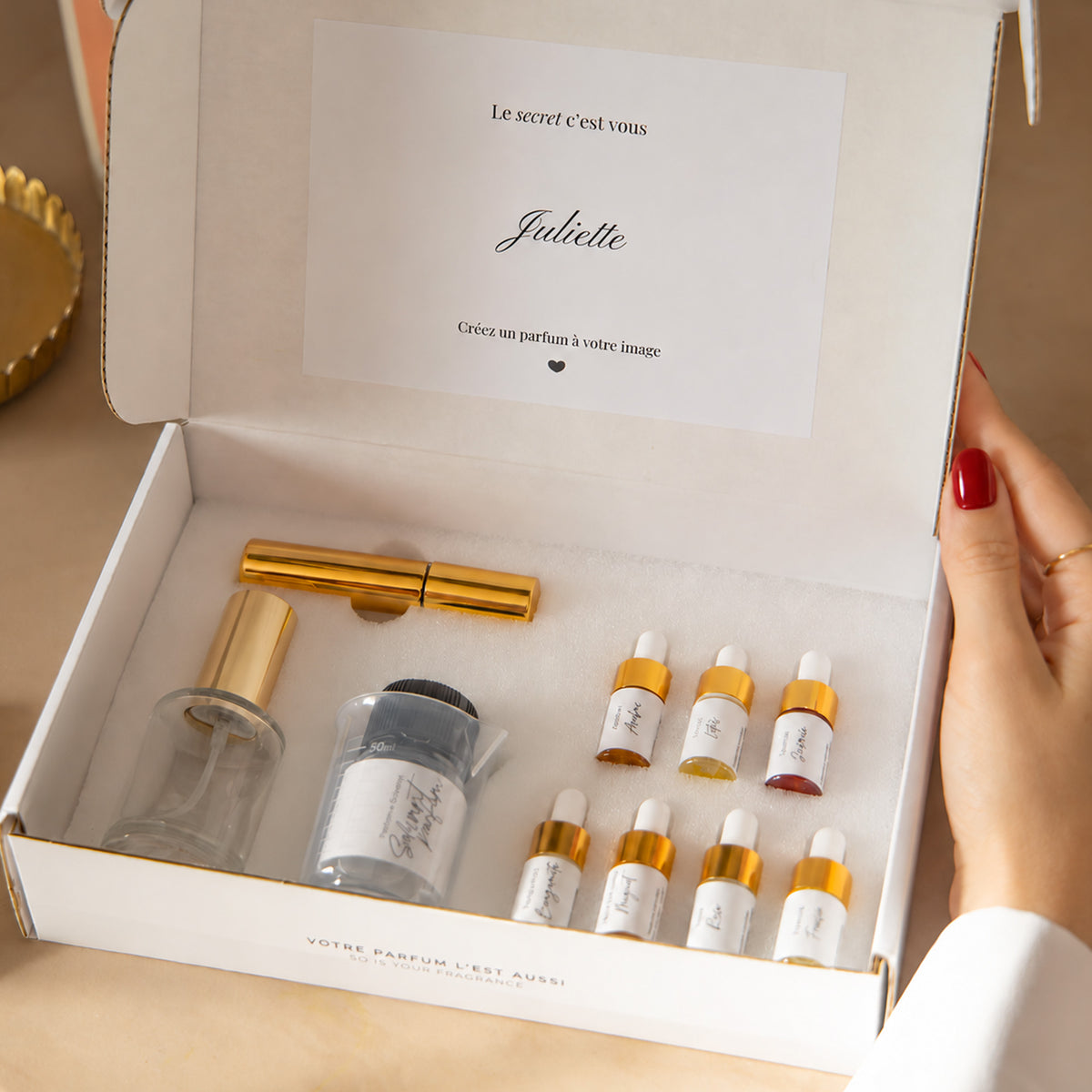 kit création parfum make your scents cadeau personnalisé