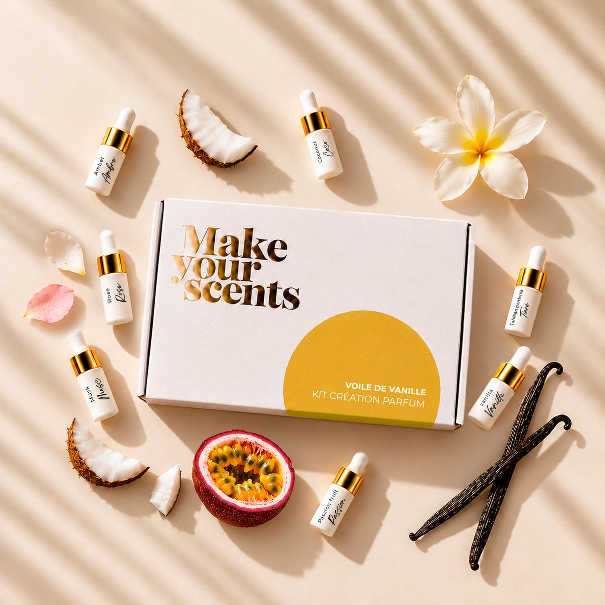 kit création parfum vanille make your scents fragrances